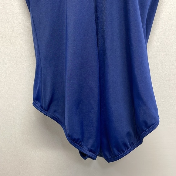 Lands’ End 510136 Tugless Low Leg One Piece Swimsuit Navy 10 - Picture 6 of 16